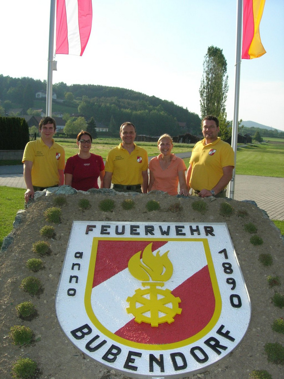 Feuerwehrwappen bei Ortseinfahrt Bubendorf