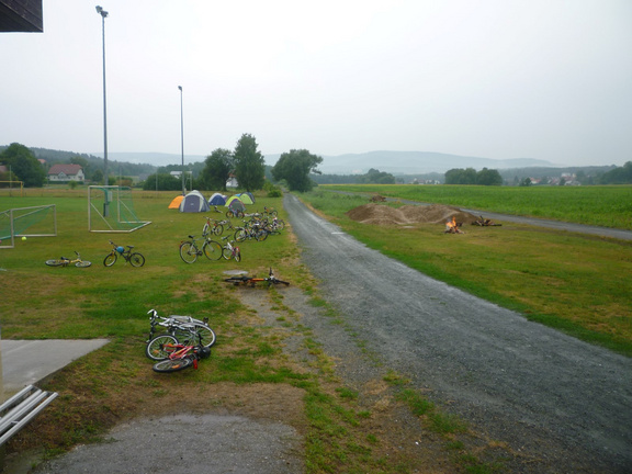 Verregneter Camp Nachmittag